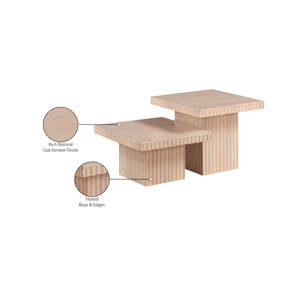 Spencer Natural Oak Veneer Coffee Table