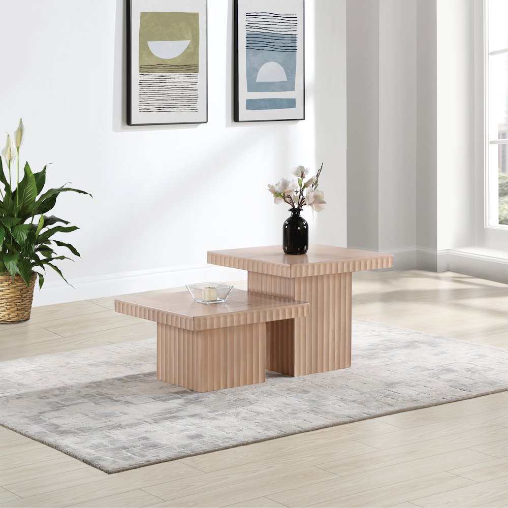 Spencer Natural Oak Veneer Coffee Table
