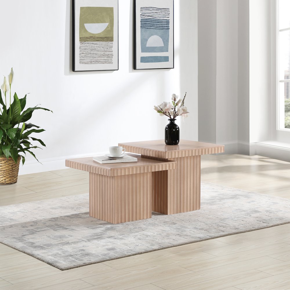 Spencer Natural Oak Veneer Coffee Table