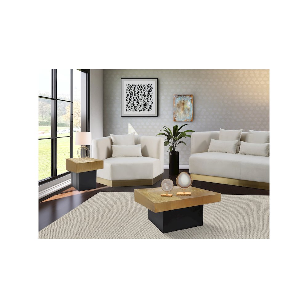 Palladium Gold End Table