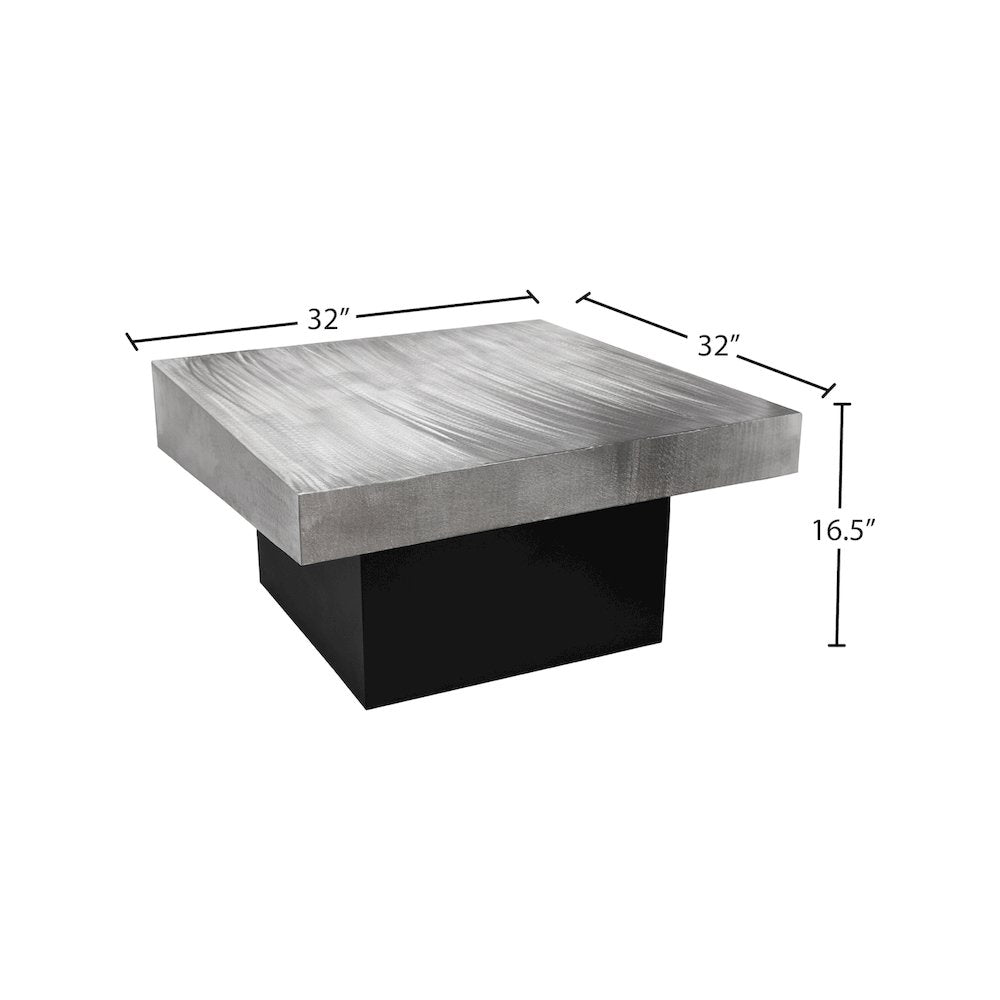 Palladium Silver Coffee Table