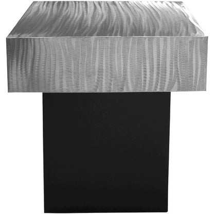 Palladium Silver End Table