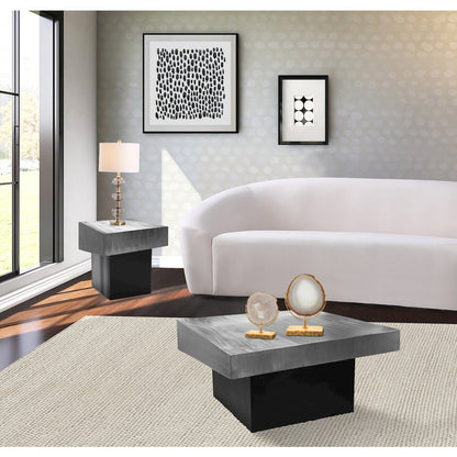 Palladium Silver End Table