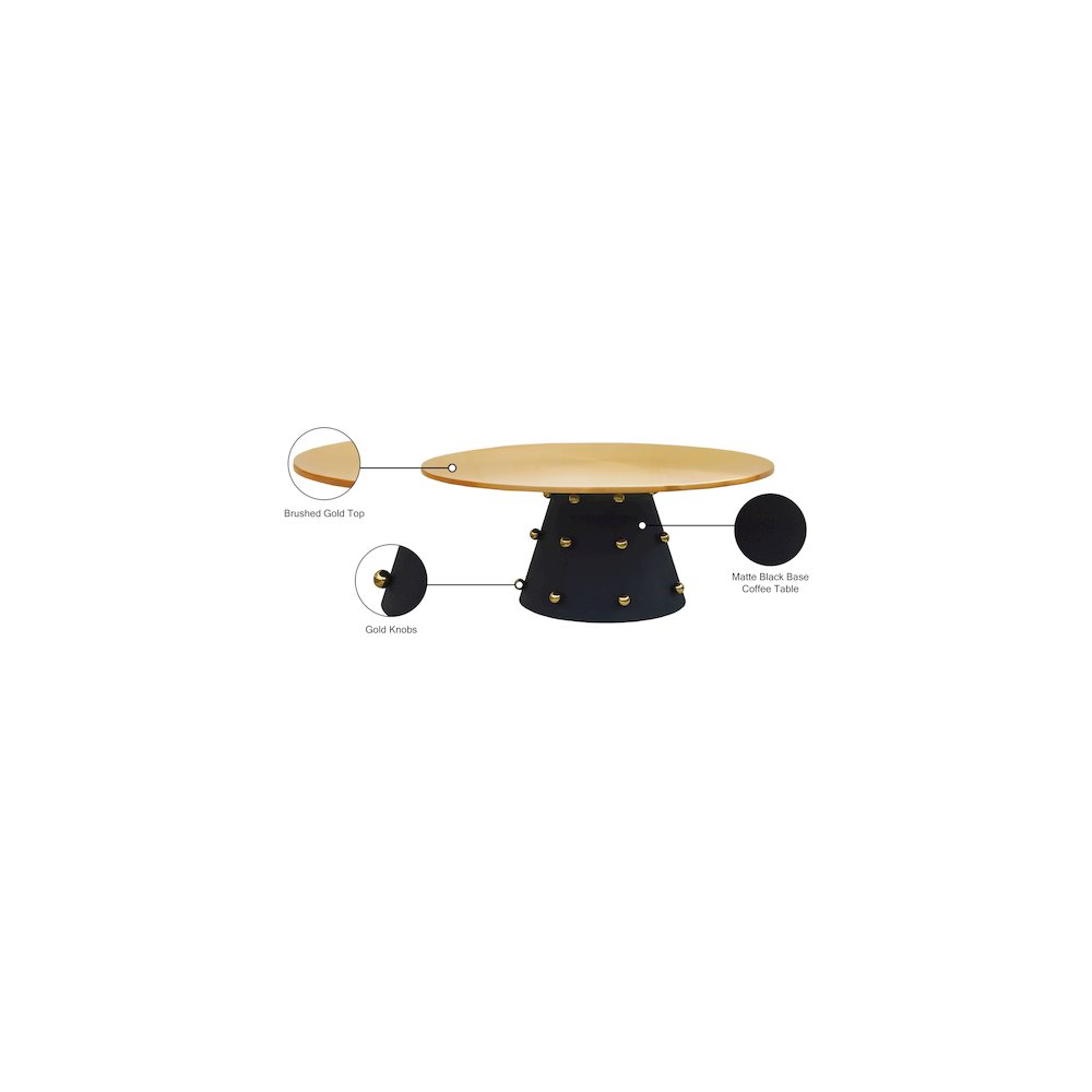Raven Black / Gold Coffee Table
