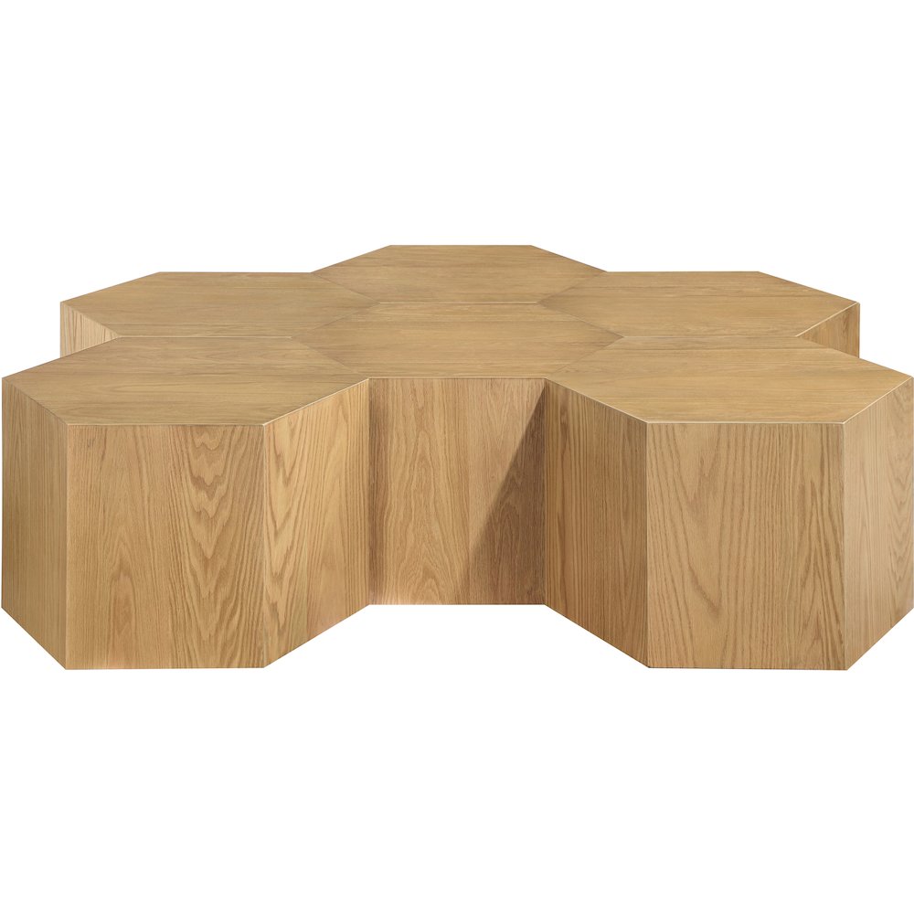 Eternal Natural Oak Wood 6pc. Modular Coffee Table