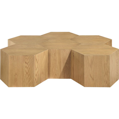 Eternal Natural Oak Wood 6pc. Modular Coffee Table