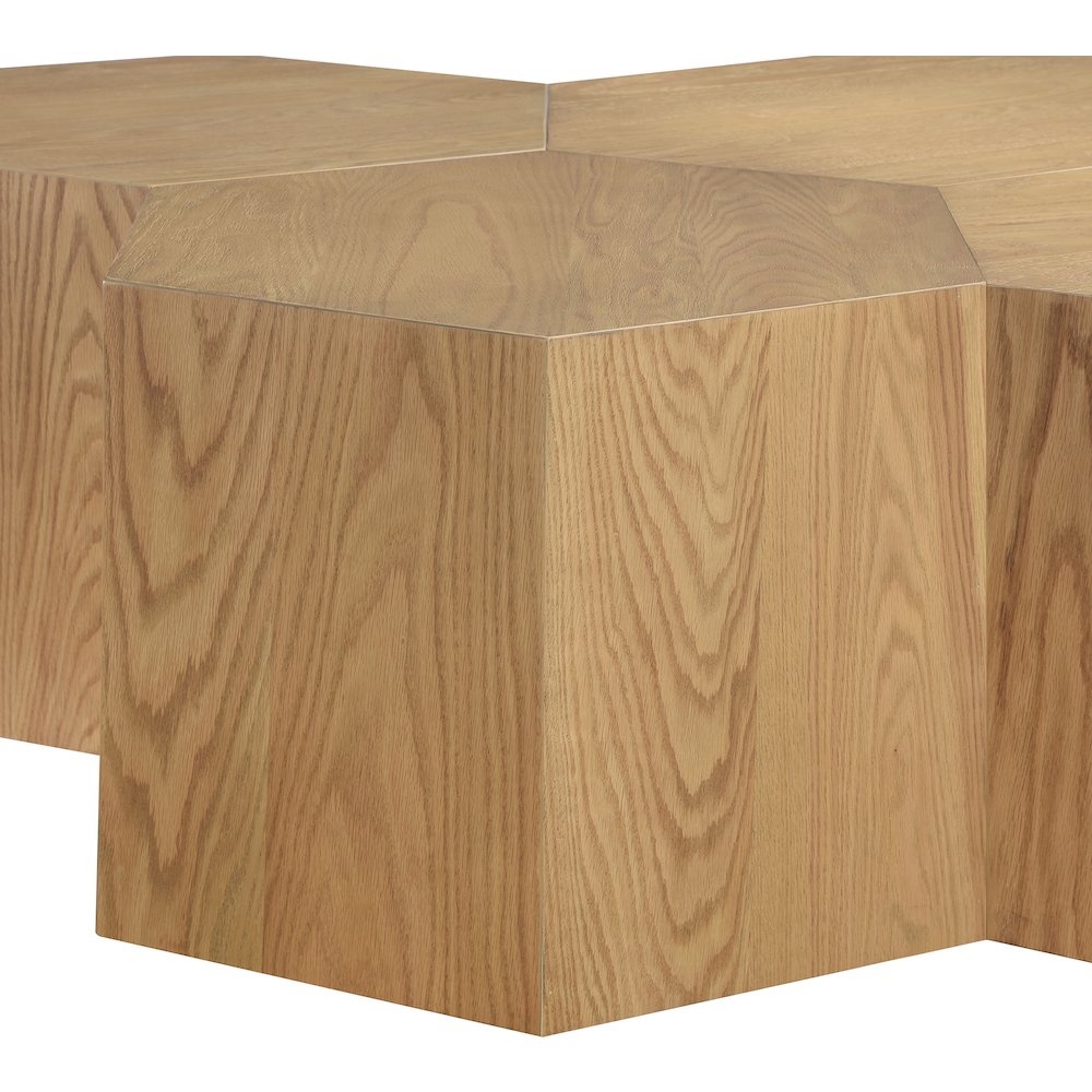 Eternal Natural Oak Wood 6pc. Modular Coffee Table