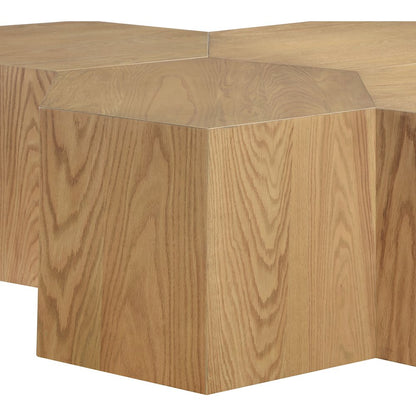 Eternal Natural Oak Wood 6pc. Modular Coffee Table