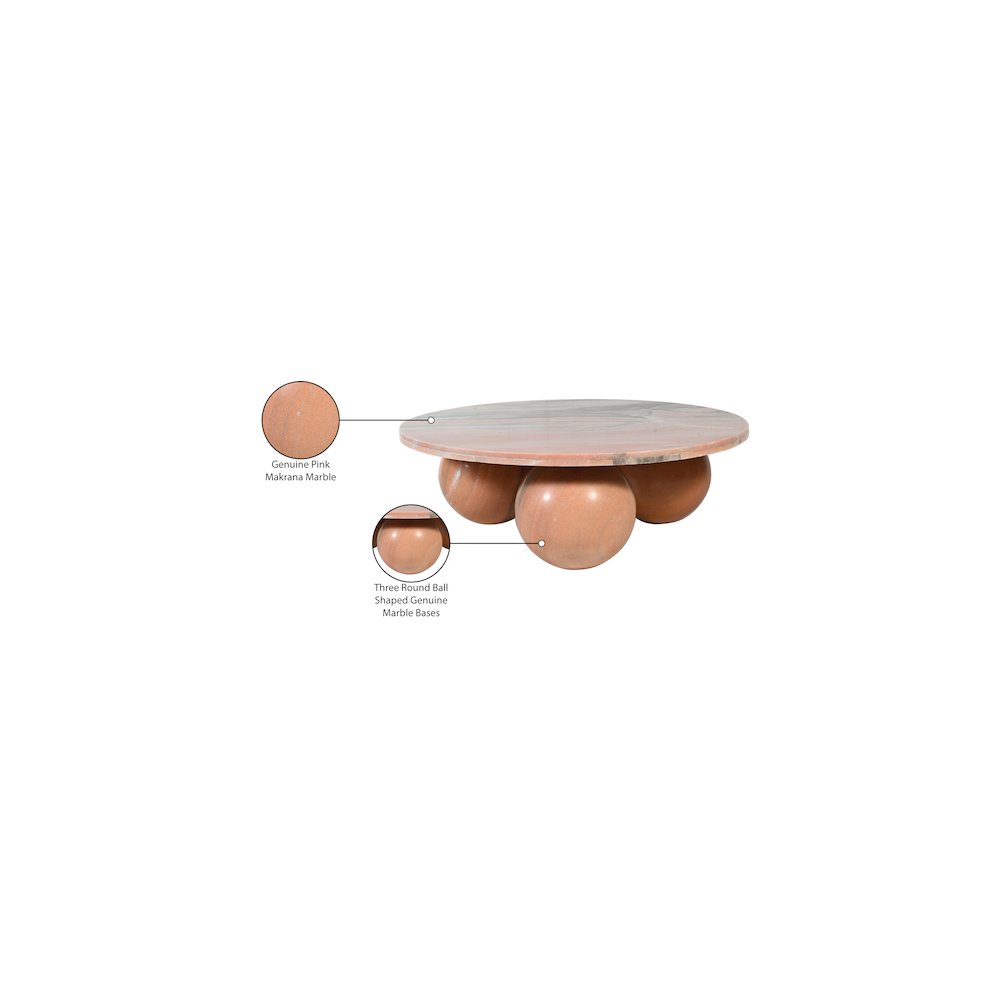 Spherical Pink Forest Coffee Table