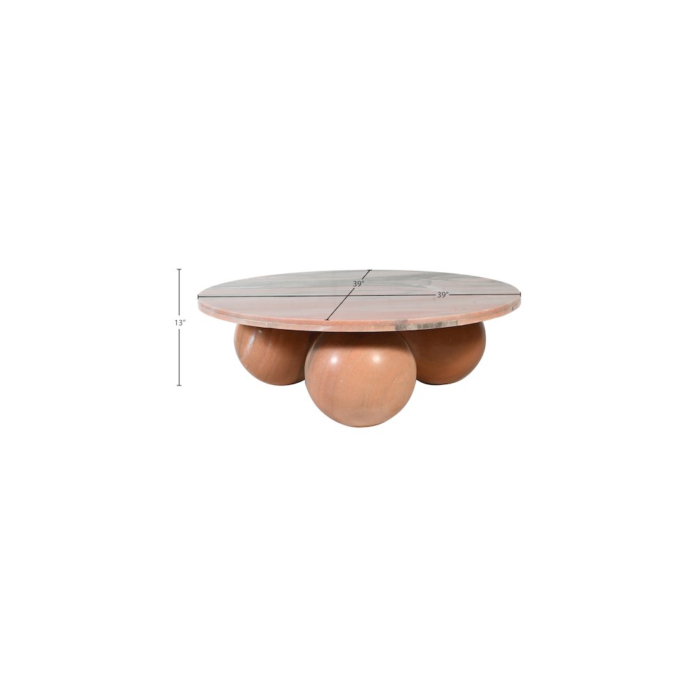 Spherical Pink Forest Coffee Table