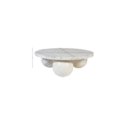 Spherical White Coffee Table
