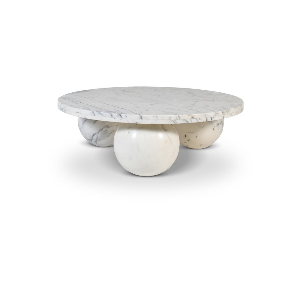 Spherical White Coffee Table