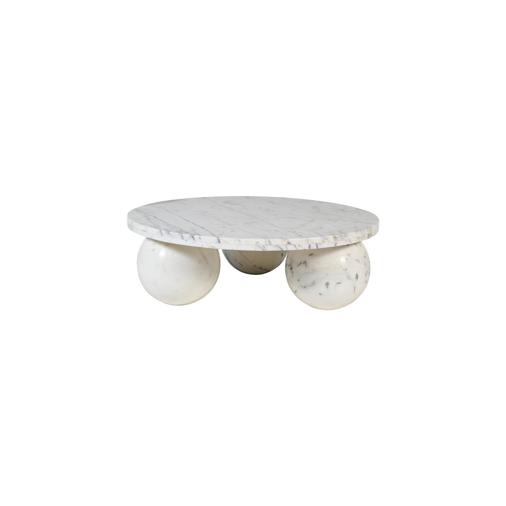 Spherical White Coffee Table