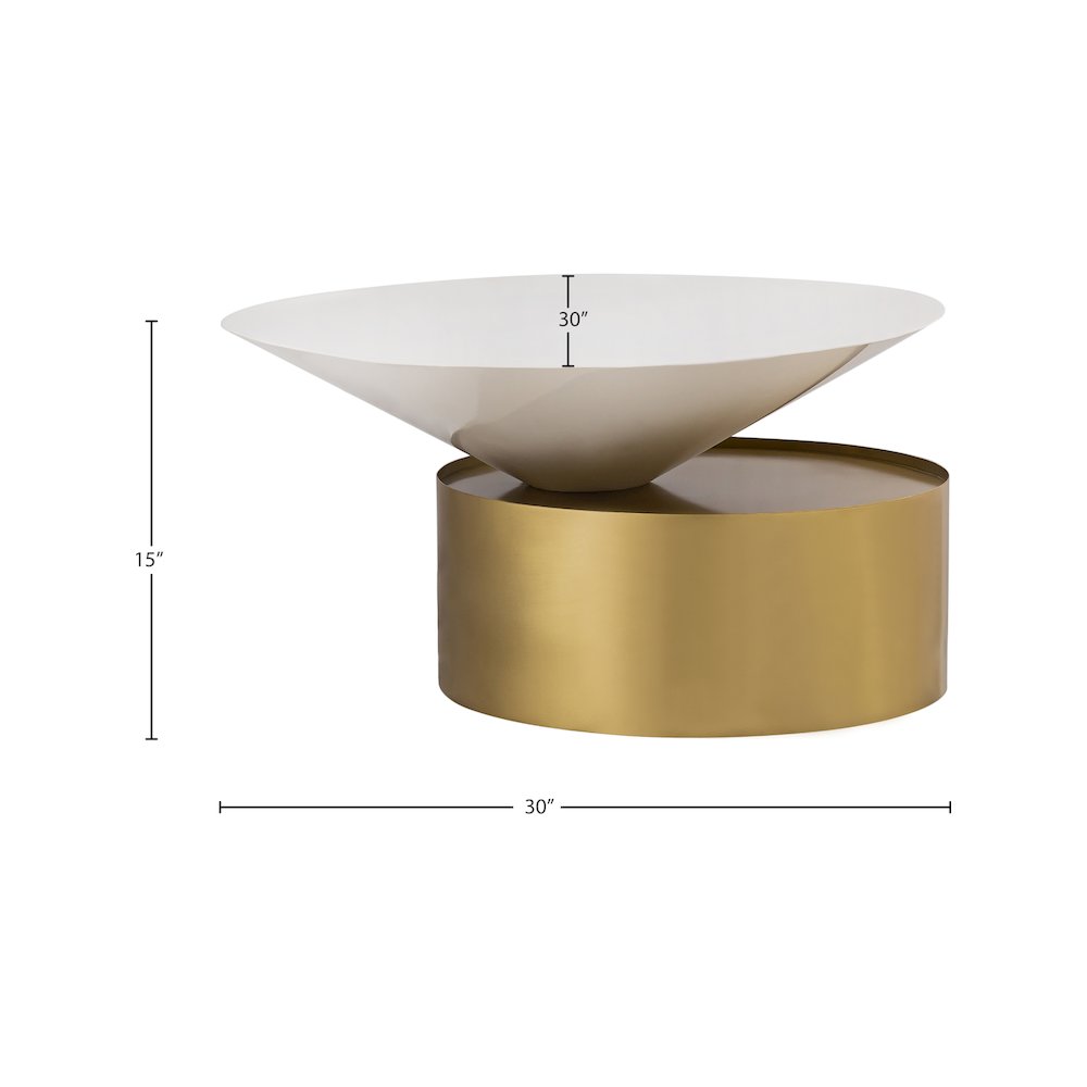 Damon White Coffee Table