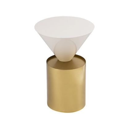 Damon White End Table