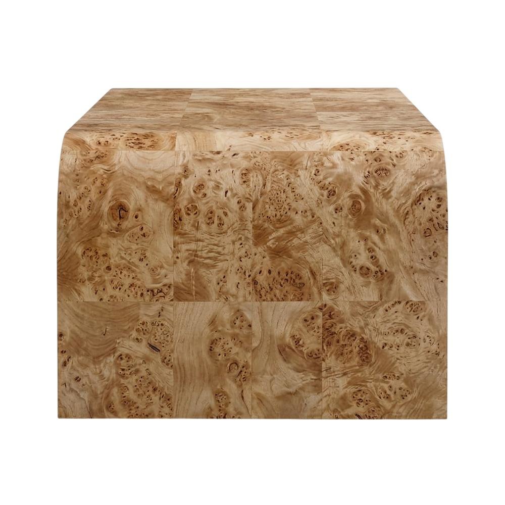 Natural Ash Coffee Table with Art Deco Style and Natural Finish