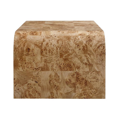 Natural Ash Coffee Table with Art Deco Style and Natural Finish