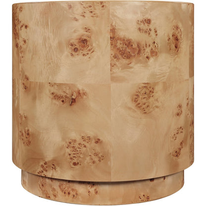 Burl Natural Ash End Table