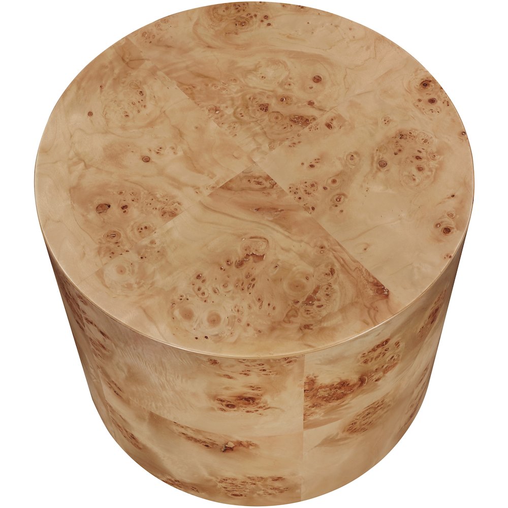 Burl Natural Ash End Table