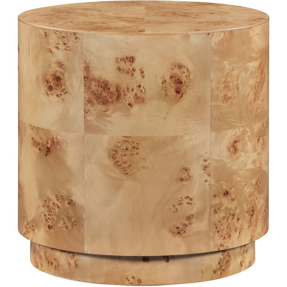 Burl Natural Ash End Table