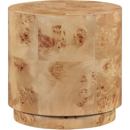 Burl Natural Ash End Table