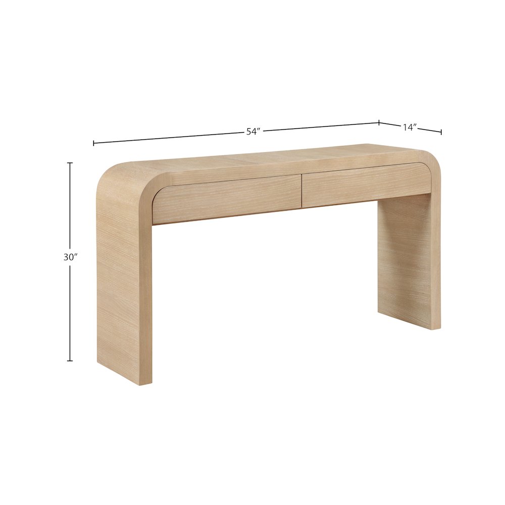 Cresthill White Oak Console Table