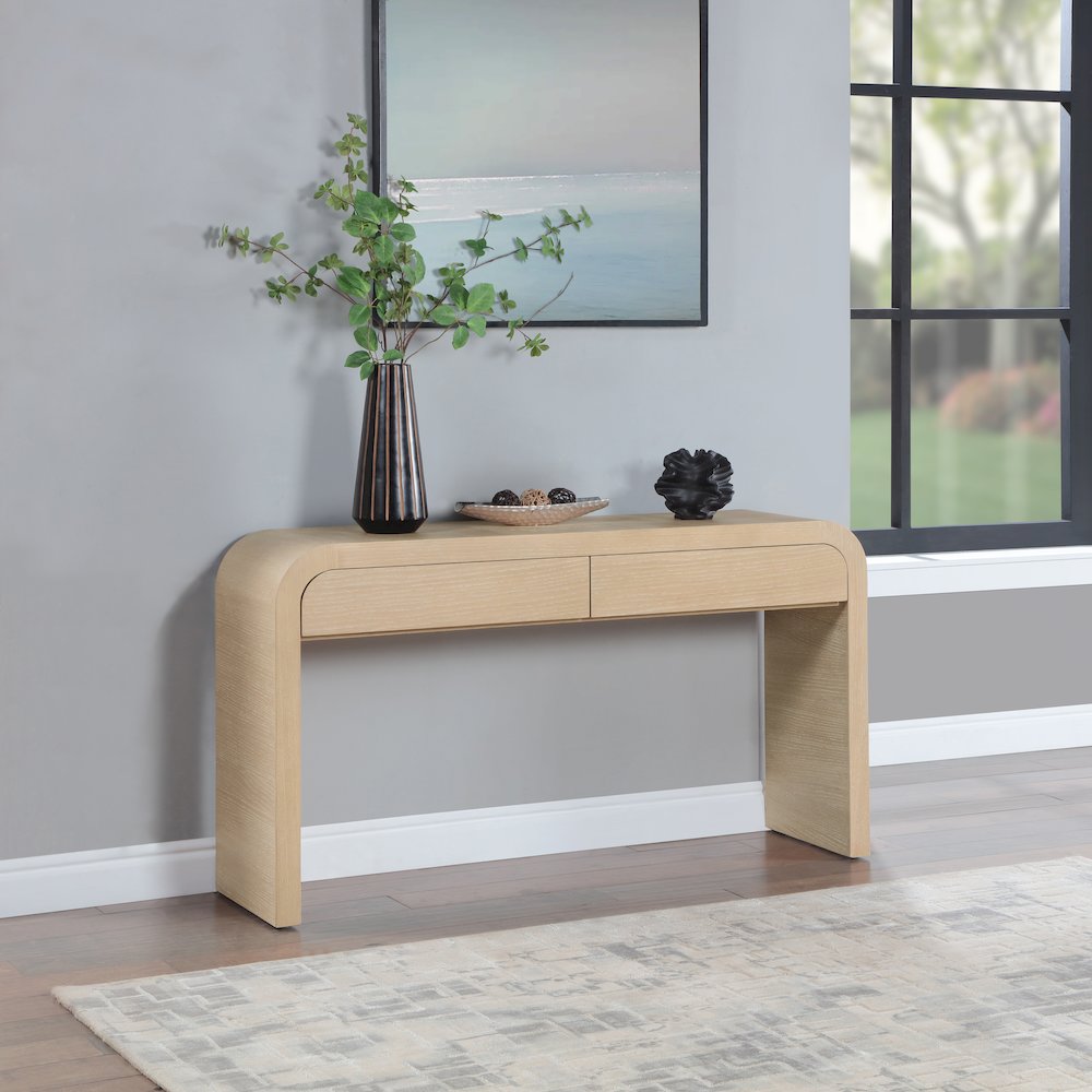 Cresthill White Oak Console Table