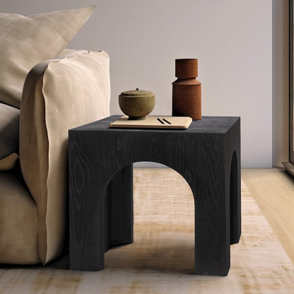 Arch Black End Table