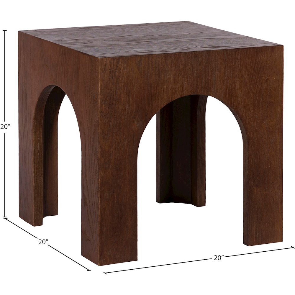 Arch Brown End Table