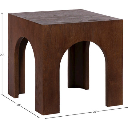 Arch Brown End Table