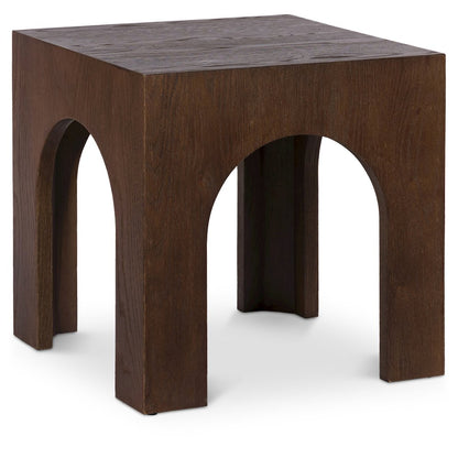 Arch Brown End Table