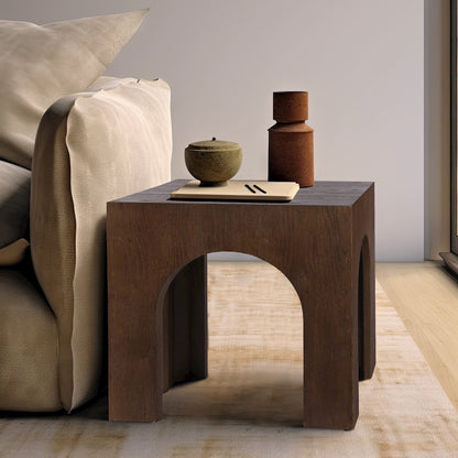 Arch Brown End Table