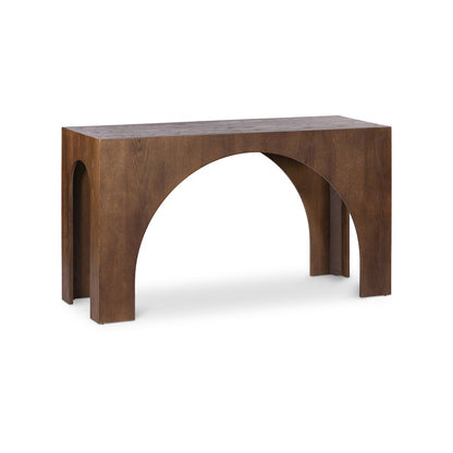 Arch Brown Console Table