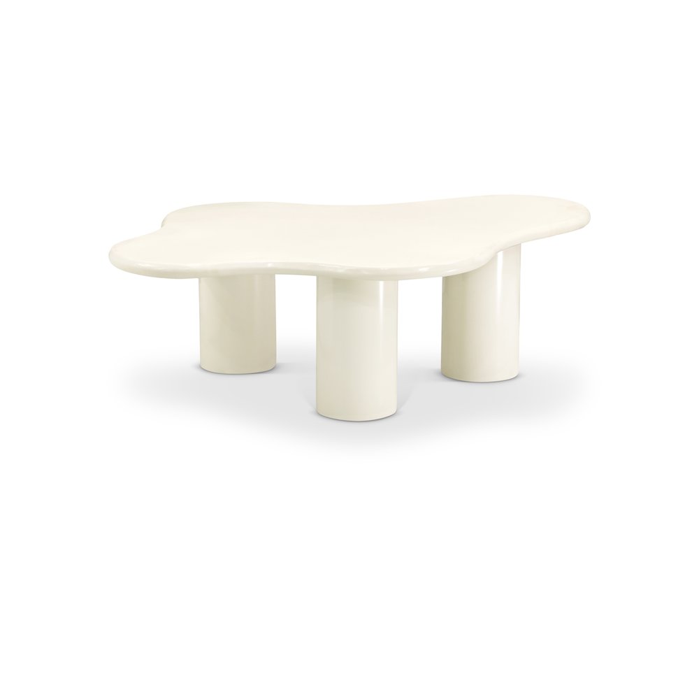 Romaine Cream Coffee Table