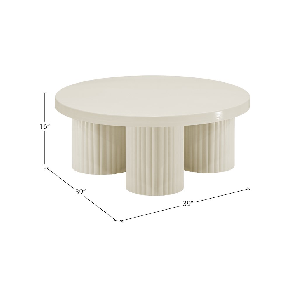 Rhodes Cream Coffee Table