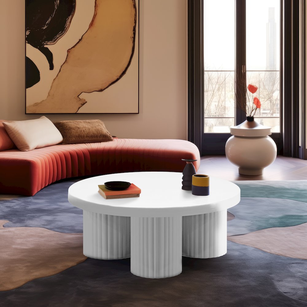 Rhodes White Coffee Table