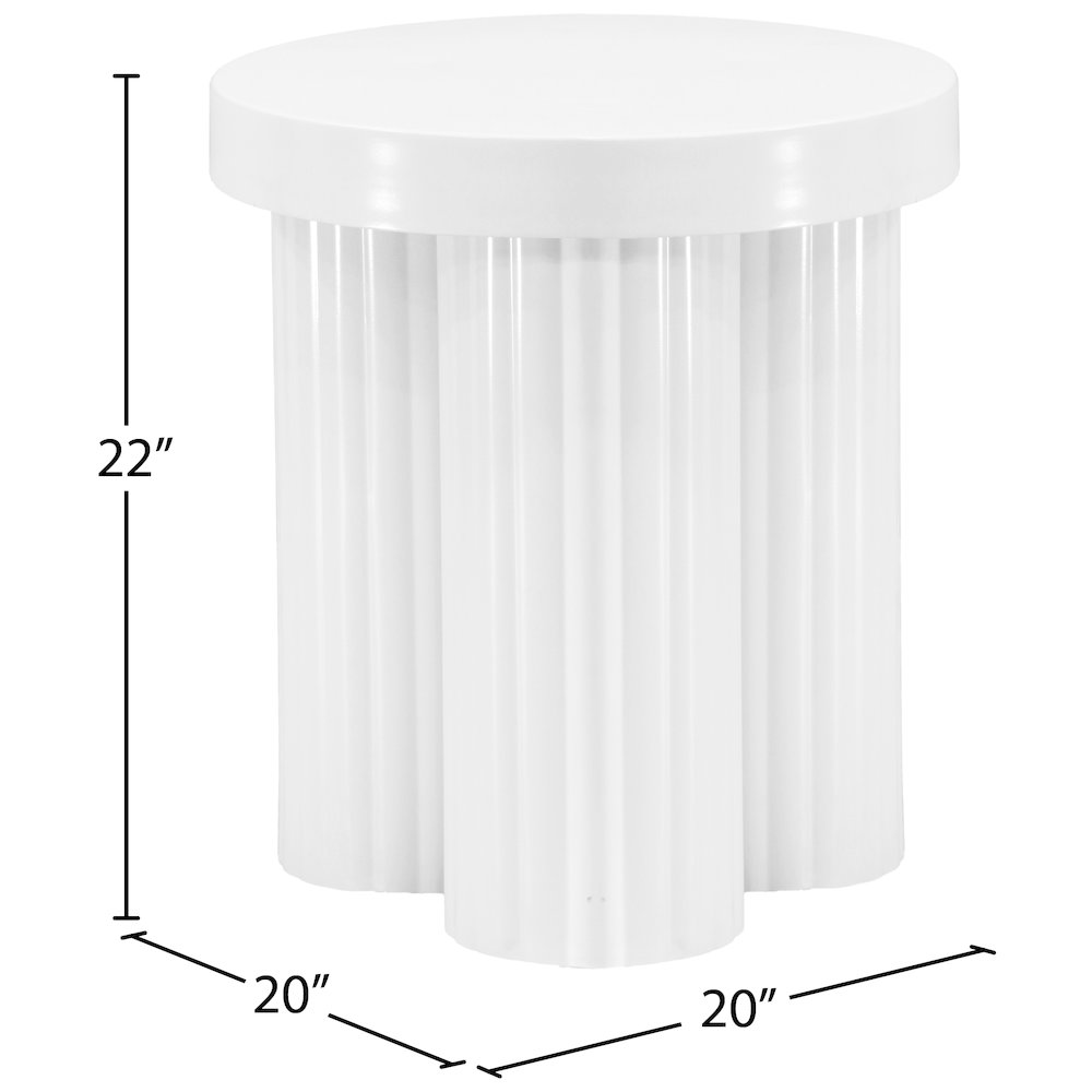 Rhodes White End Table