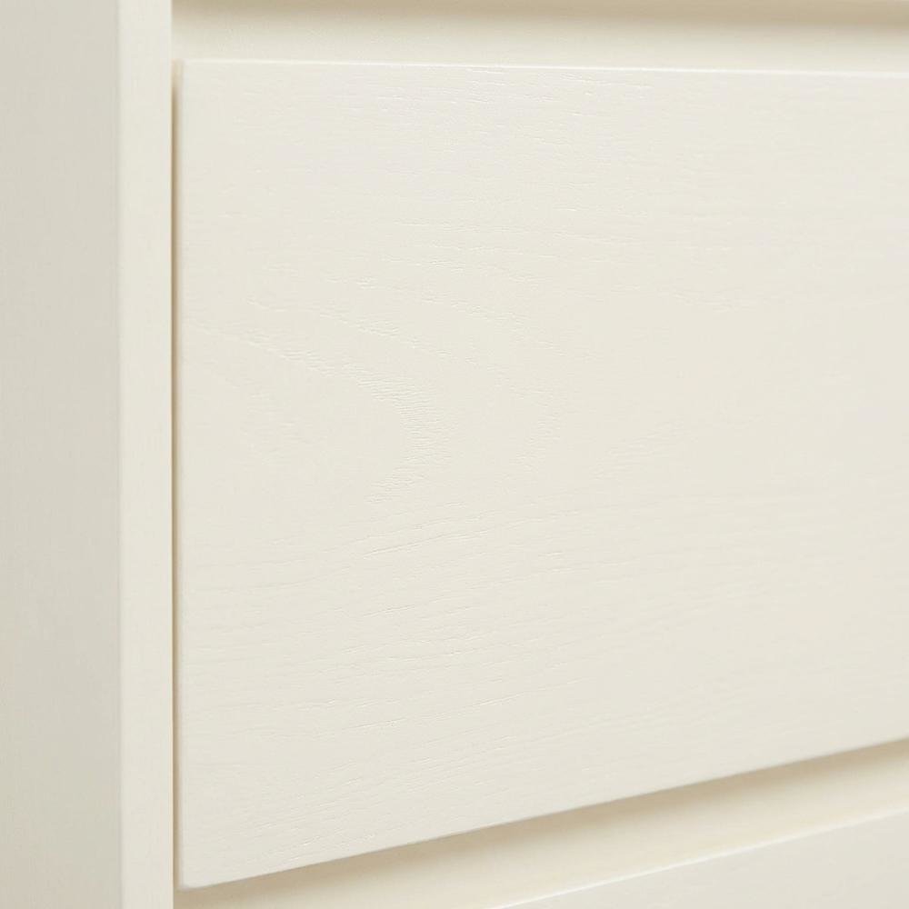 Cream Art Deco Nightstand with Elegant Finish and Modern Design