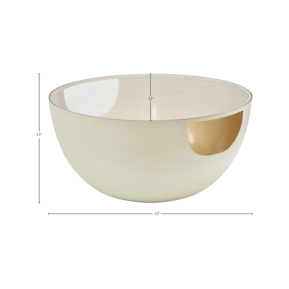 Doma Cream / Gold Coffee Table