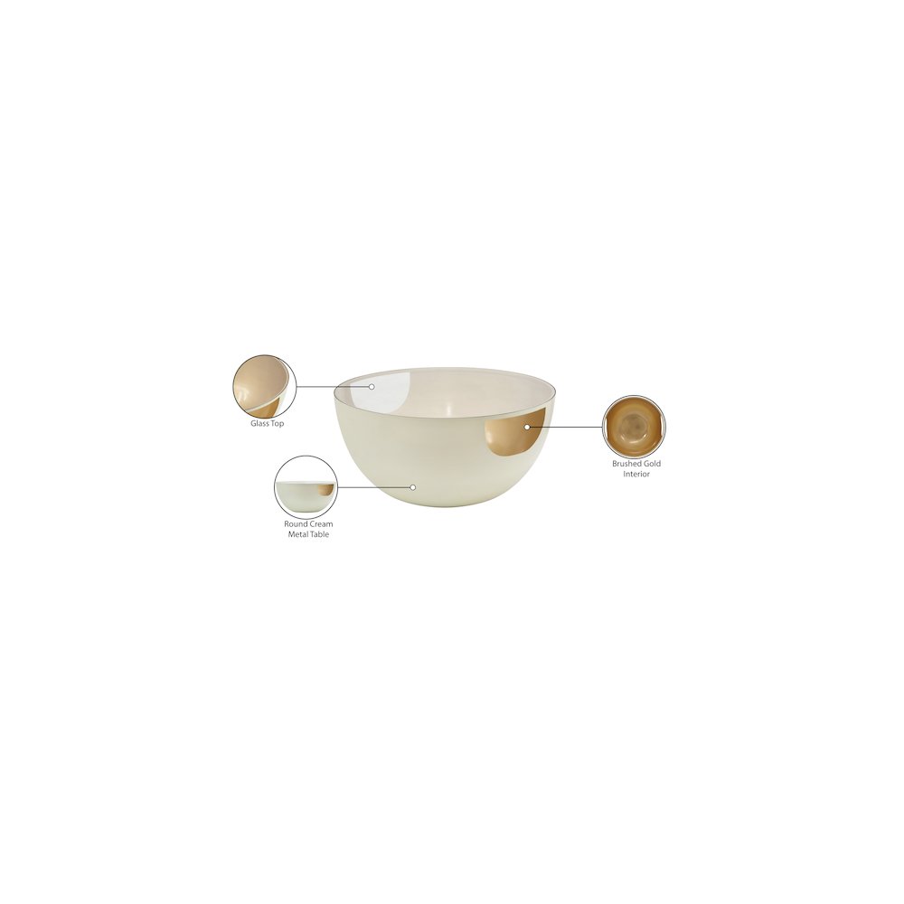 Doma Cream / Gold Coffee Table