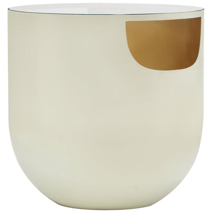 Doma Cream / Gold End Table