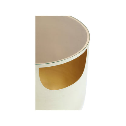 Doma Cream / Gold End Table