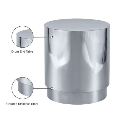 Jazzy Silver End Table