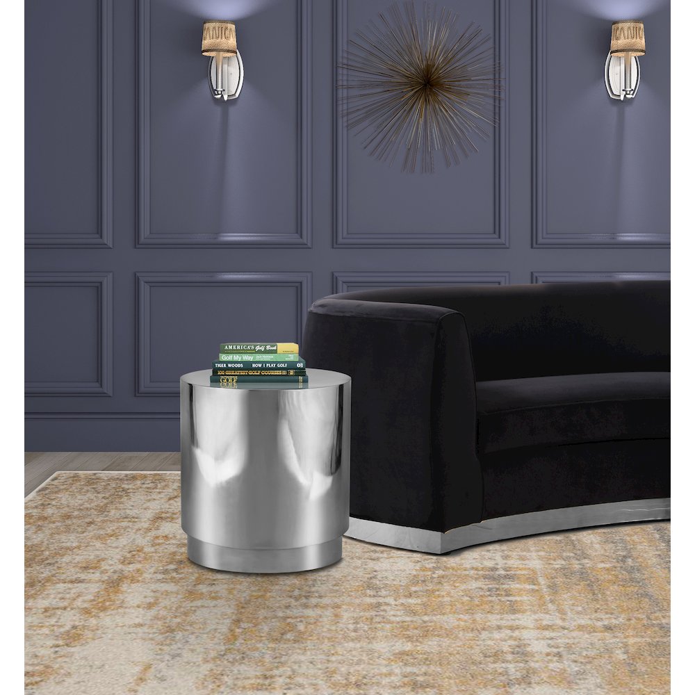 Jazzy Silver End Table