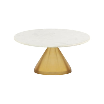 Emery White Marble Coffee Table