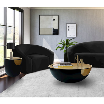 Doma Black / Gold End Table