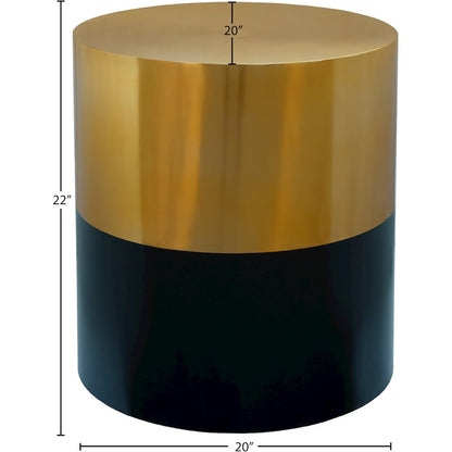 Sun Black / Gold End Table
