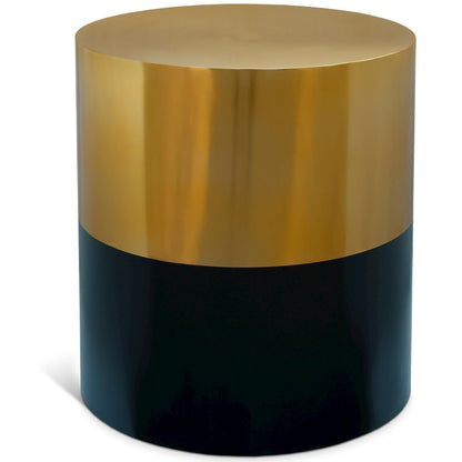 Sun Black / Gold End Table