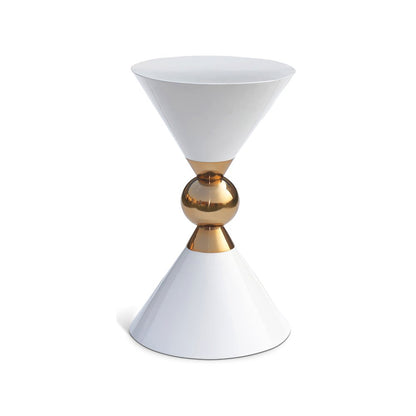 Malia White / Gold End Table