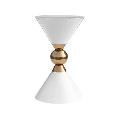 Malia White / Gold End Table